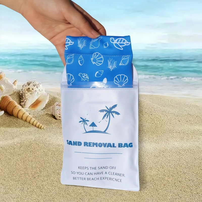 Bolsa para Quitar Arena de Playa, Imprescindible para Actividades al Aire Libre, Bolsa de Limpieza, Bolsa para Polvo de Limpieza para Fiestas en la Playa
