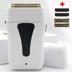 10000 RPM JUCAI PRO JC10000 Professional Men's DLC Black Foil Electric Shaver Beard Trimmer High Speed Hair Cutting Machine