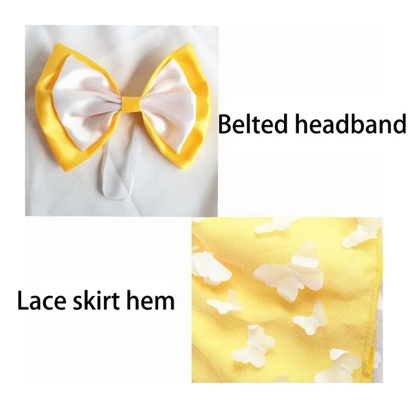 E8BD Party Photo Bird Costume Dress Set with Decorative Headpiece