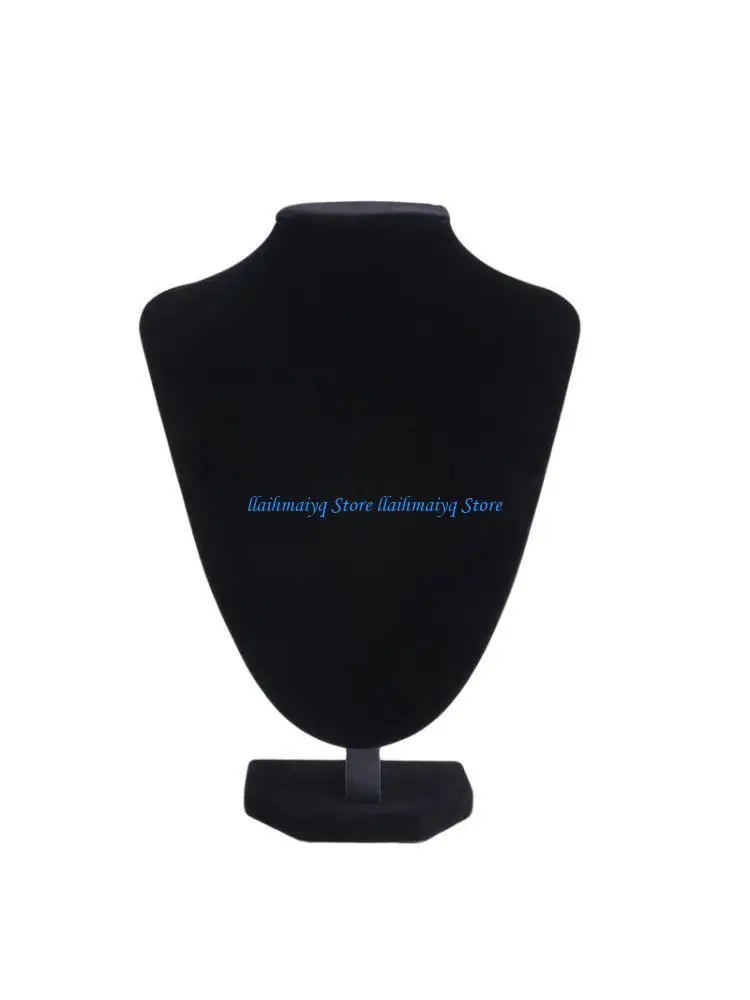 573B Fabric Necklace Jewelry Display Model Bust Stand Necklace Mannequin Bust Jewelry Displays Rack