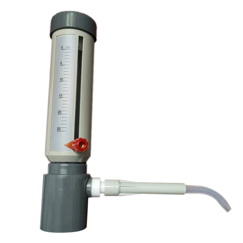 

Lab Bottle Top Dispenser Economic Semi-Automatic Liquid Dispenser Sleeve Type 5-25 Ml Adjustable Liquid Adder Easy To Use
