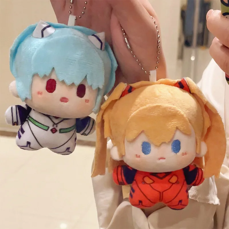 Neon Genesis EVA Anime Cartoon, Asuka Ayanami Rei, Brinquedo De Pelúcia Bonito, Pingente Kawaii Criativo, Acessórios Saco, Presente de Aniversário, 10cm