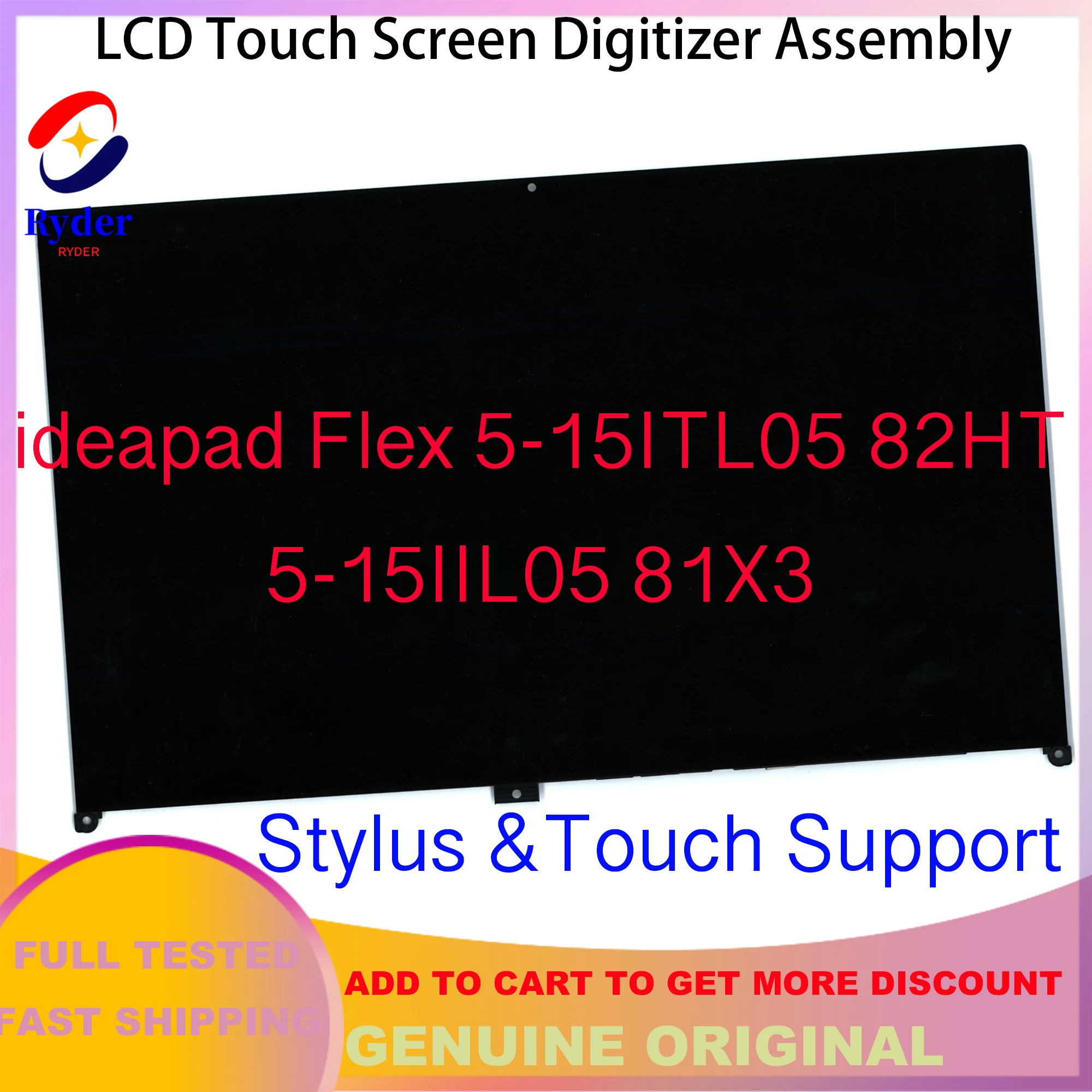Imagem -01 - Uhd para Lenovo Ideapad Flex 15iil05 81x3 15itl05 82ht Lcd Assembléia de Substituição do Painel da Tela Toque Fhd 5d10s39644 15.6 4k uhd para lenovo ideapad flex 15iil05 81x3 15itl05 82ht lcd assembleia de substituicao do painel da tela toque fhd 5d10s39644 156 4k 01