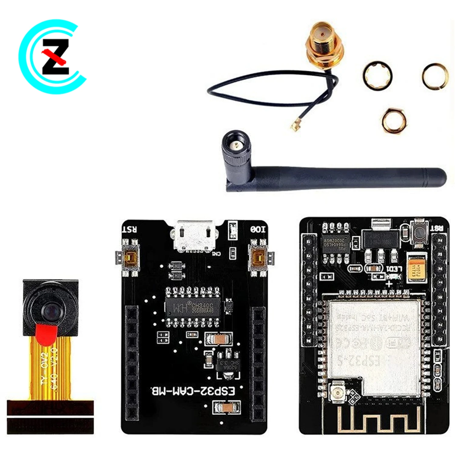 ESP32-CAM development board WiFi iot Bluetooth module/OV2640 camera/CAM onafhankelijke seriële brander/2.4G antenne