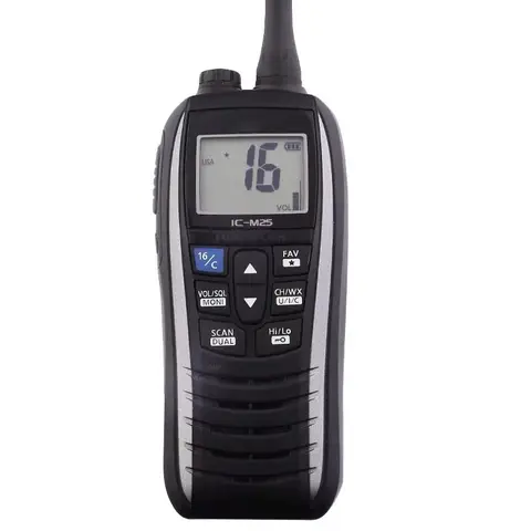 IC-M25 VHF Transceiver Marine Radio float IPX7 Sea Vessel walkie talkie IC M25 Two Way Radio Handheld waterproof intercom