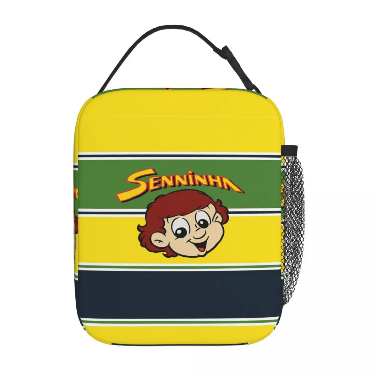 Senninha Ayrton Senna Insulated Lunch Bag Cooler Bag  Lunch Container High Capacity Tote Lunch Box Food Bag Beach Travel