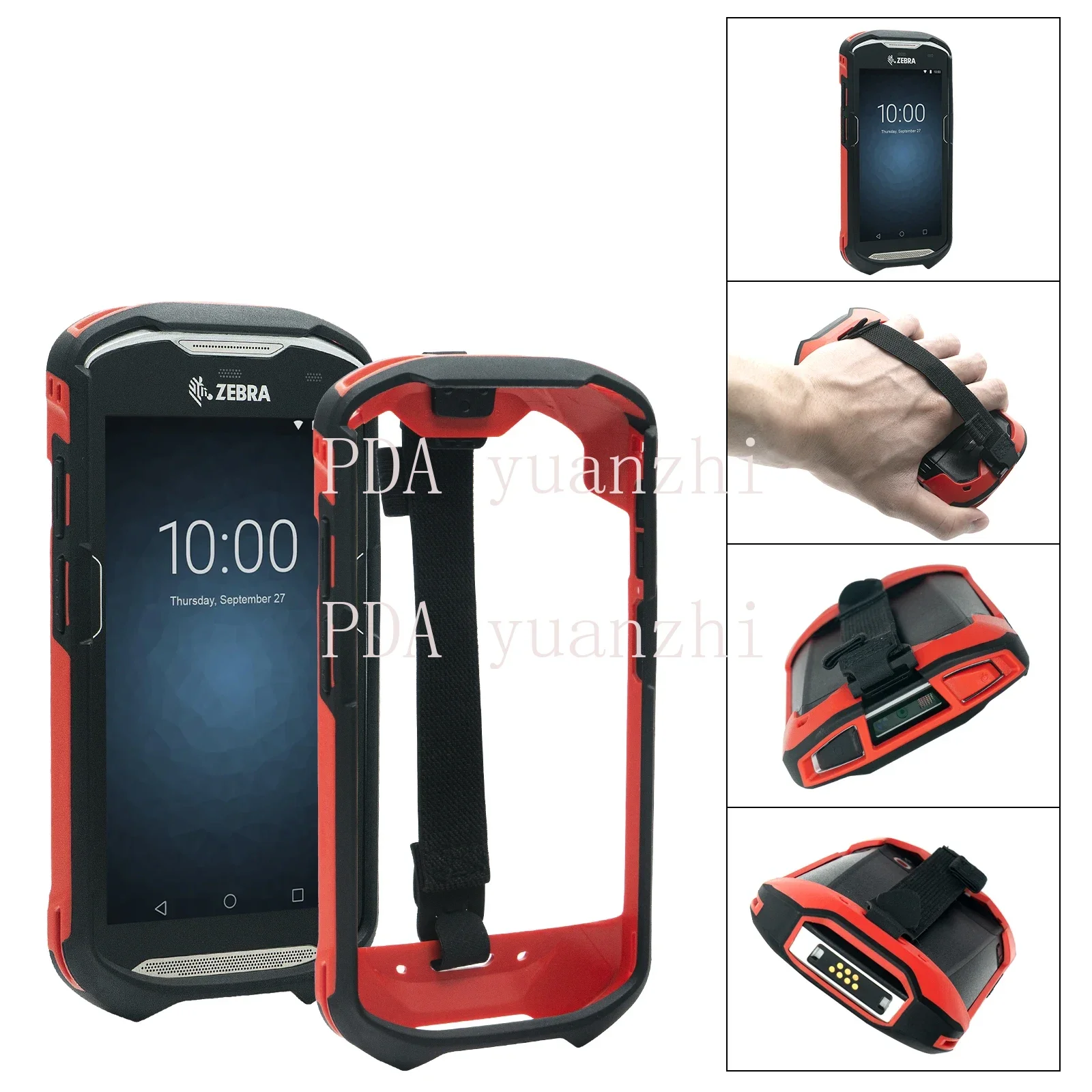 

100PCS Protective Cover Hand Bumper Rugged Boot Case for Zebra TC51 TC56 TC52 TC57,SG-TC5X-EXO1-01