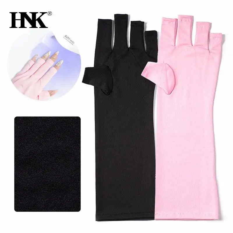 Long Anti UV Radiation Protection Gloves LED Lamp Nail UV Protection Glove Nail Art Gel Nail Dryer Light Nail Art Equipment