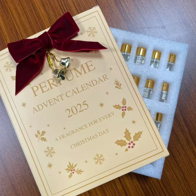 

Рождественский адвент-календарь, парфюмерный мини-календарь обратного отсчета, 24-дневный календарь обратного отсчета, духи, рождественский креативный подарок, духи