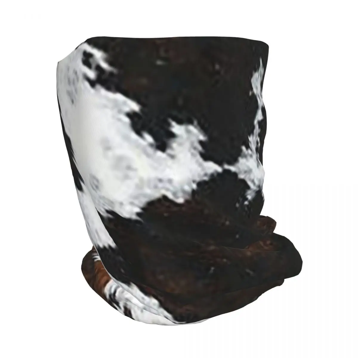 Stylish Cow Fur Cowhide Texture Cow Skin Print Patter Bandana Neck Gaiter Mask Scarf Multifunction Balaclava Beanies Hat