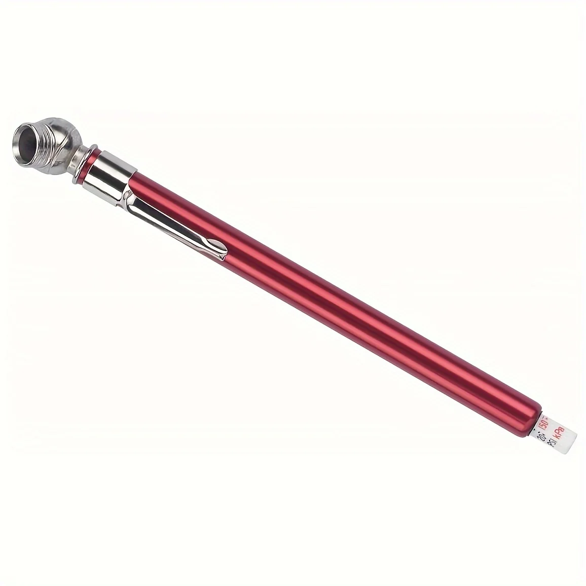 

Stainless Steel Tire Pressure Gauge Pencil - Durable Zinc Alloy Chuck - Easy-to-Read 10-50PSI Accurate Air Pressure Measurement