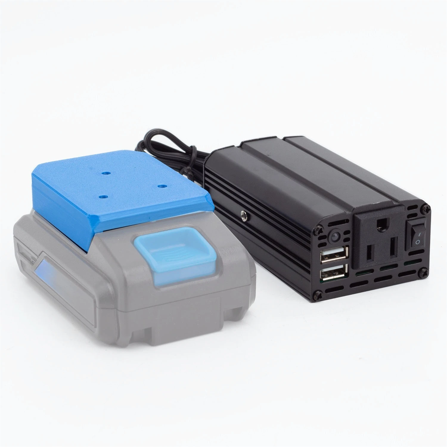 

For HART 200W Portable Power Supply Inverter Power Inverter AC Outlet Adapter For HART 20v Battery DC Power Tool (No battery)