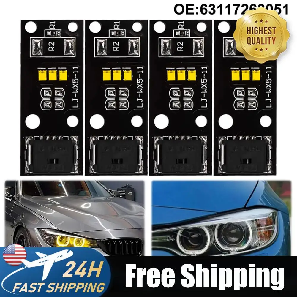 

Xenon Headlight Yellow Daylight LED Modules 63117263051 Yellow DRL Modules for BMW 4 Series F32 F33 Daytime Running Light