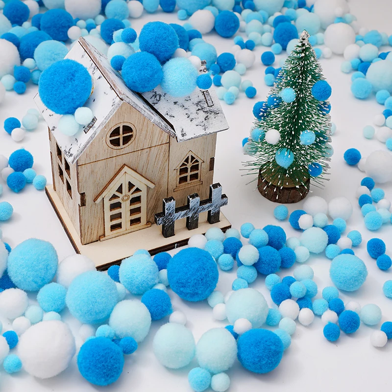 20-200 قطعة 0.8/1/1.5/2/2.5/3 سنتيمتر الكريات الناعمة الملونة رقيق أفخم اليدوية Craft بها بنفسك الحرفية بوم بوم الكرة مواد الديكور المنزل الاطفال اللعب