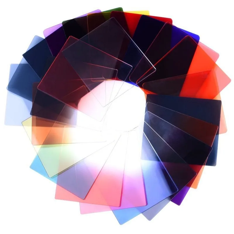 24 Color square Filters full color filters / Graduated color filers for Cokin P