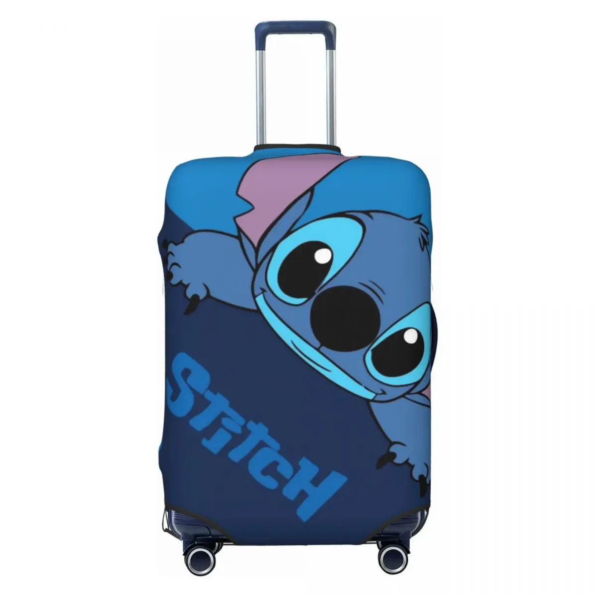 

Custom Funny Stitchs Adventure Anime Luggage Cover Protector Funny Travel Suitcase Protective Cover for 18-32 Inch