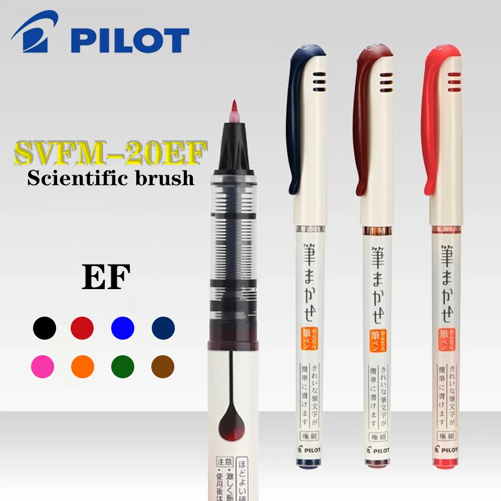 

8PCS PILOT Scientific Brush SVFM-20EF Hand Account Special Hook Line Calligraphy Pen School-acsesories Art Supplies Stationery