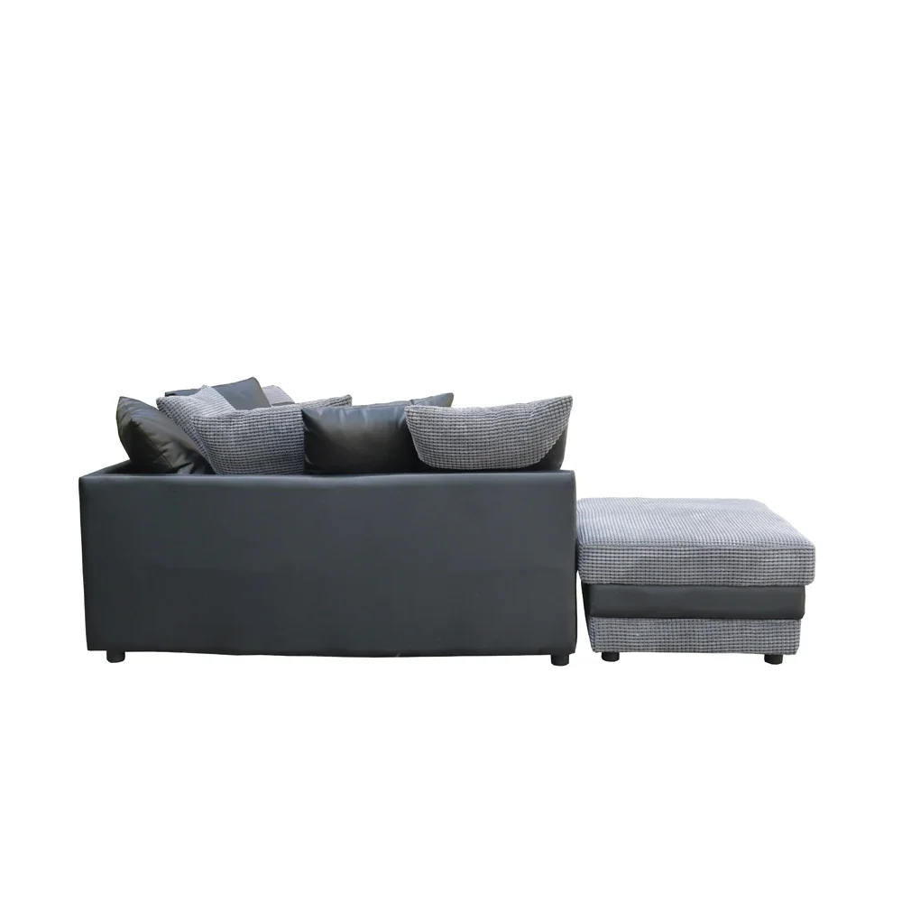 Hot Selling Sofa Fabric Sectional Sofa Set Living Room Furniture with Ottoman
