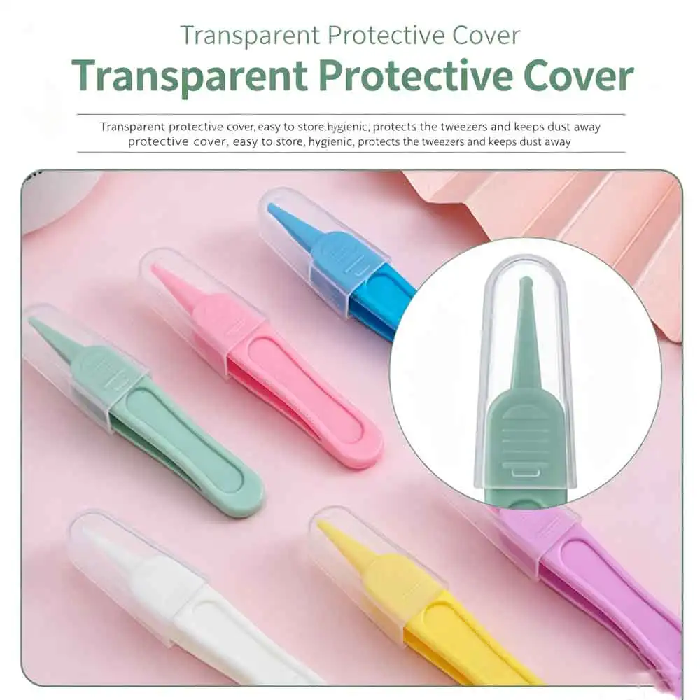 Toddler Nasal Cavity Care Supplies Kids Safety Tweezers Cleaning Forceps Baby Essentials Baby Nose Cleaner Tool Plastic Tweezers