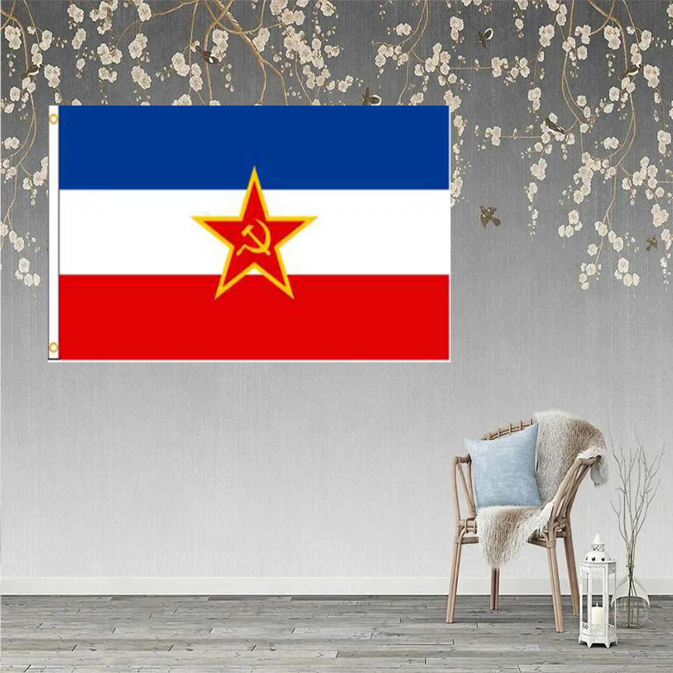 2X3FT Custom single sided banner of Yugoslavia With Any Sport Team HISTORY BUSINESS flag 90x150cm