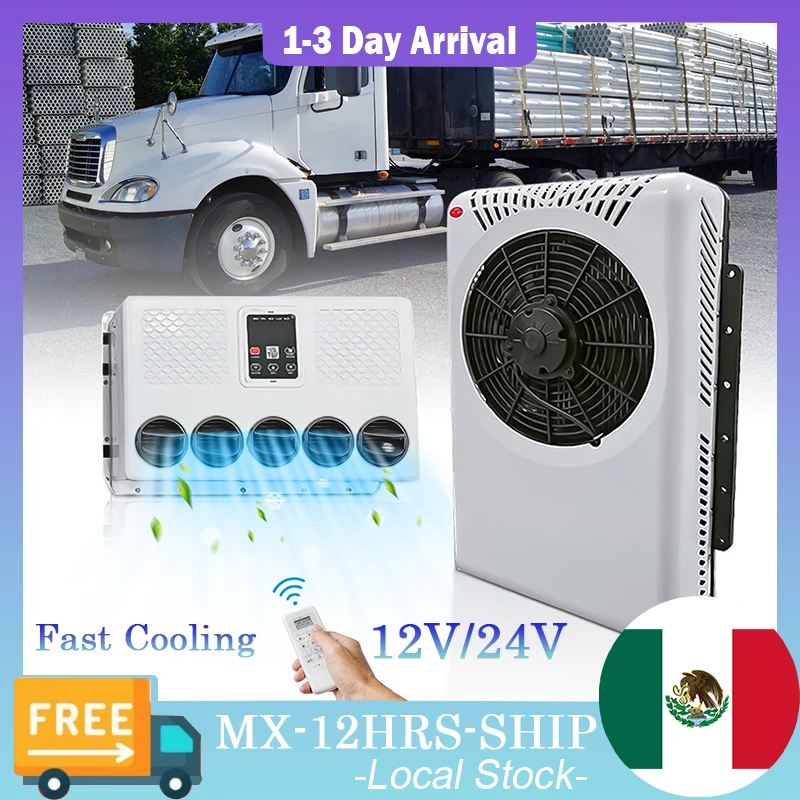 

Treeligo 2025 10500BTU 12V Car Parking Air Conditioner electrical Split Air AC Unit For RV Truck Tractors Van Motorhome Camper