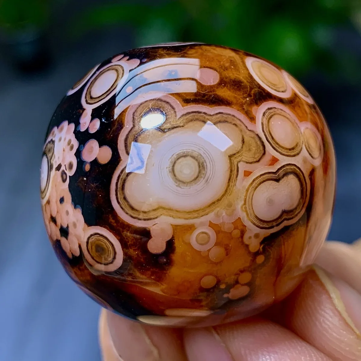 Banded Agate Desert Treasure, Mountain Gem, Polished Tumbled, Desk Decor, Natural Stone, Crystal Collection, Table Display