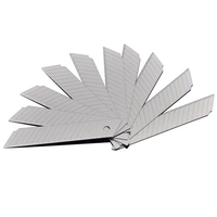 100PCS Replace Silver Black Utility Knife Blade  Stainless Steel 100mm*18mm DIY Tool The Carving Blade Student Office Stationery