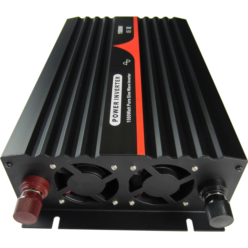 1500VA/1500W Single Phase Pure Sine Wave Inverter 12V 24V 48V DC TO 100~120VAC, 220~240VAC Output Industrial Frequency