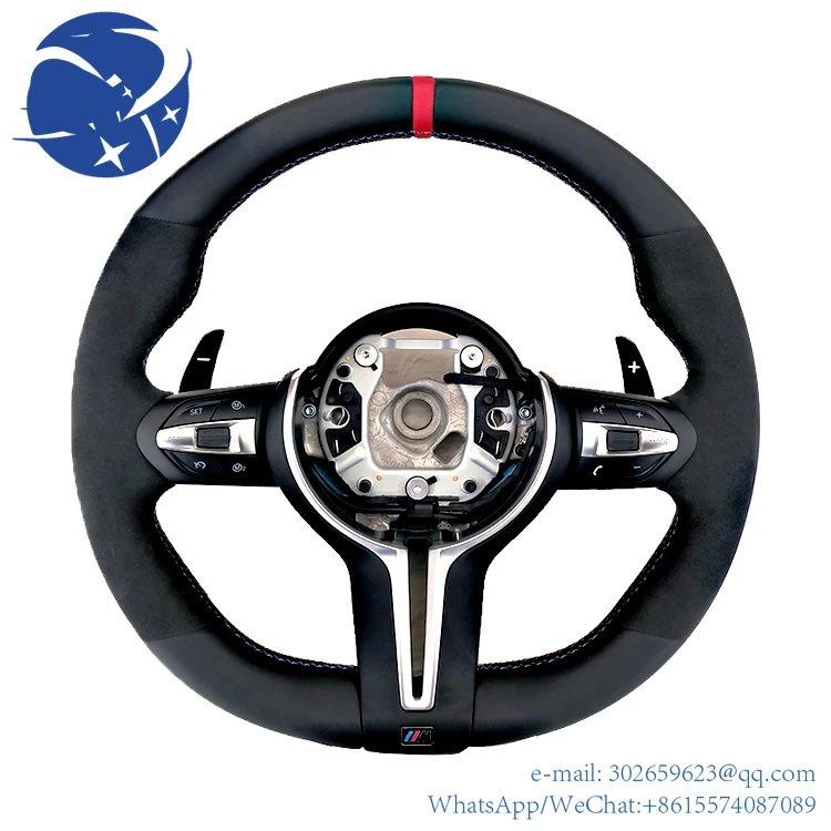 

yyhc Factory Custom Made Different Colors PU Leather Car Steering Wheel For bm M3 M5 M Series