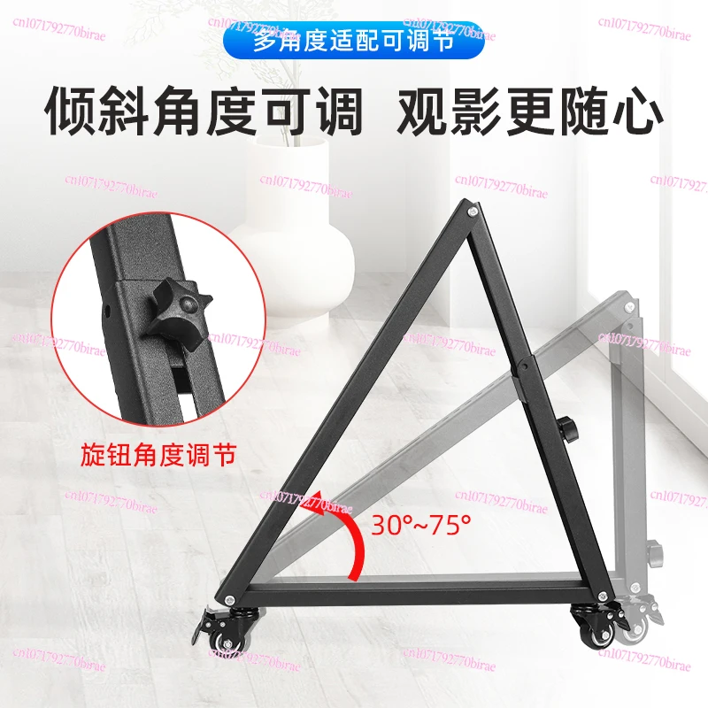 TV Stand Floor Stage Meeting 55 65 75 85 Inch Low Movable Cart Hanger