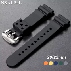 20mm 22mm Silicone Watchband for Seiko SKX007 SKX009 Diving 007 SRP777J1 Prospex Watch Strap Men Women Waterproof Sport Bracelet