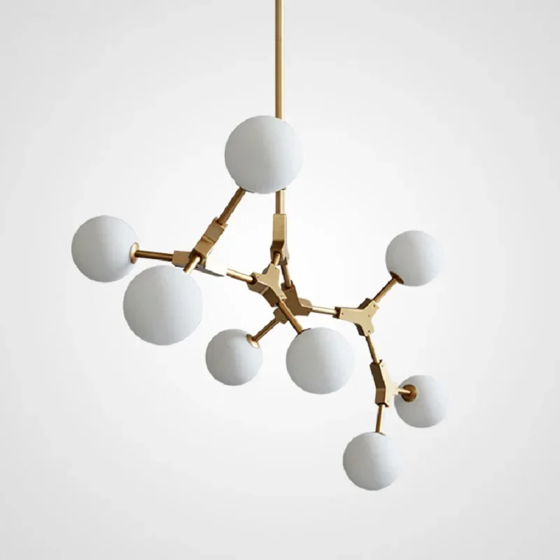 

Modern Golden chandelier Nordic lamp molecular Living Room Decor Dining Lights Kitchen Island Luminaires hotel chandelier