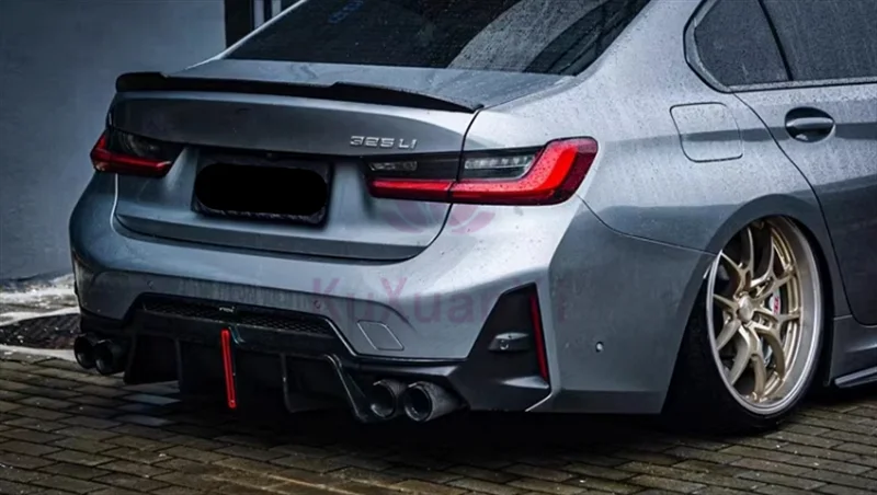 تستخدم لسيارات BMW الجديدة 3 Series G20 G28 مكونات الجسم المعدلة على شكل حرف A، طقم الجسم الناشر للشفاه الخلفية من ألياف الكربون