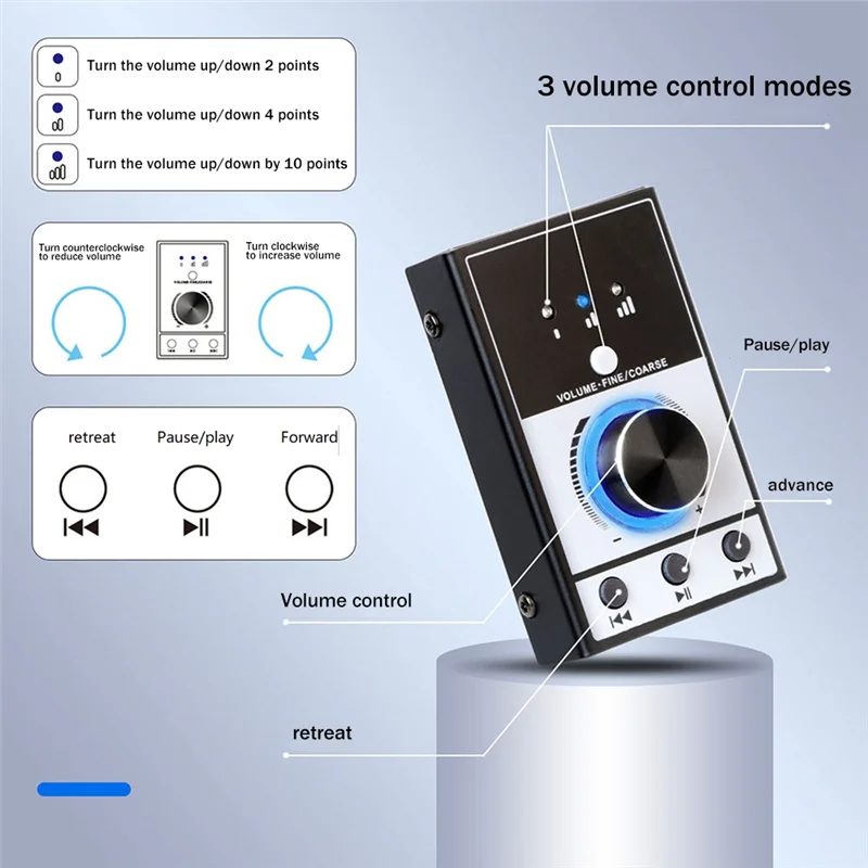 USB-регулятор громкости компьютера, компьютер, мобильный телефон, периферийный регулятор громкости, мини-переключатель, проводной контроллер