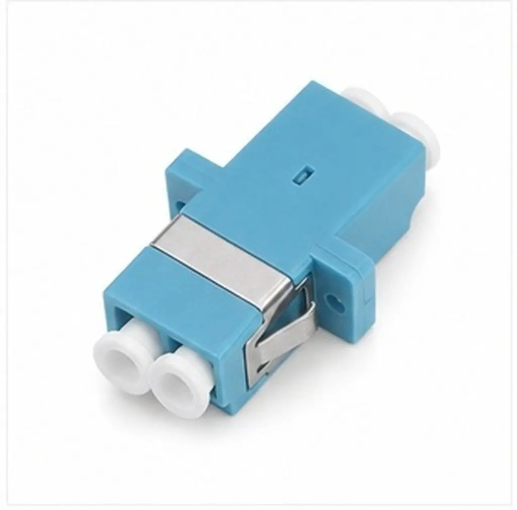 12pcs Fiber Optic Adapter, High-Strength Precision Flange Coupling for Optical Fiber Communication