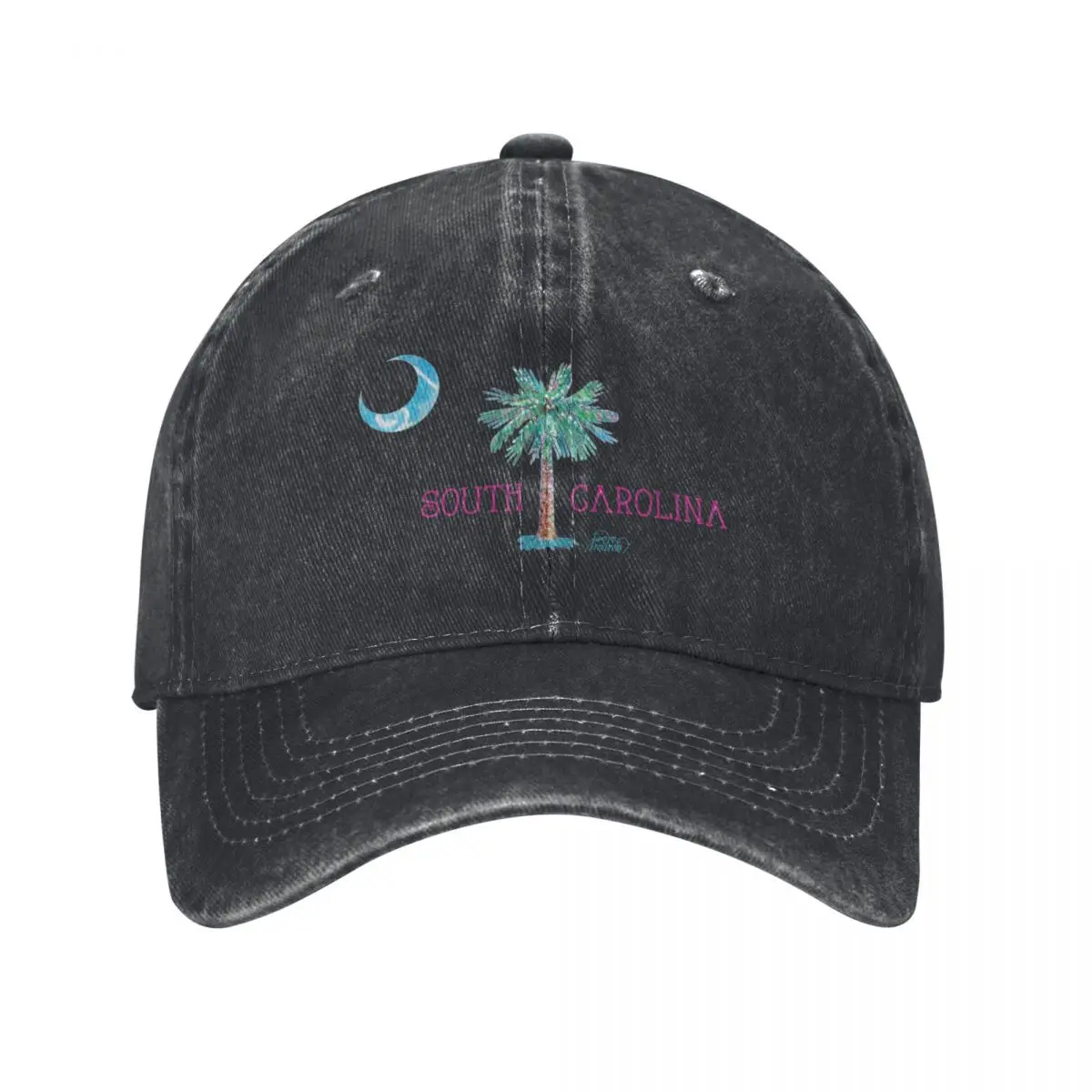 South Carolina Palmetto Tree and Moon by Jan Marvin Baseball Cap funny hat summer hat custom Hat Gentleman Female Men's