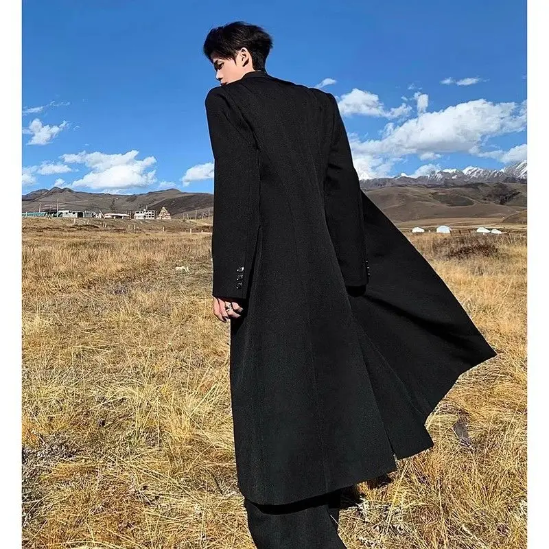 

Wool Blend Man Long Coat Mens Berber African Moroccan Algerian Tunisian Libyan Egyptian Saharan Desert Arid Dry Parched Scorched