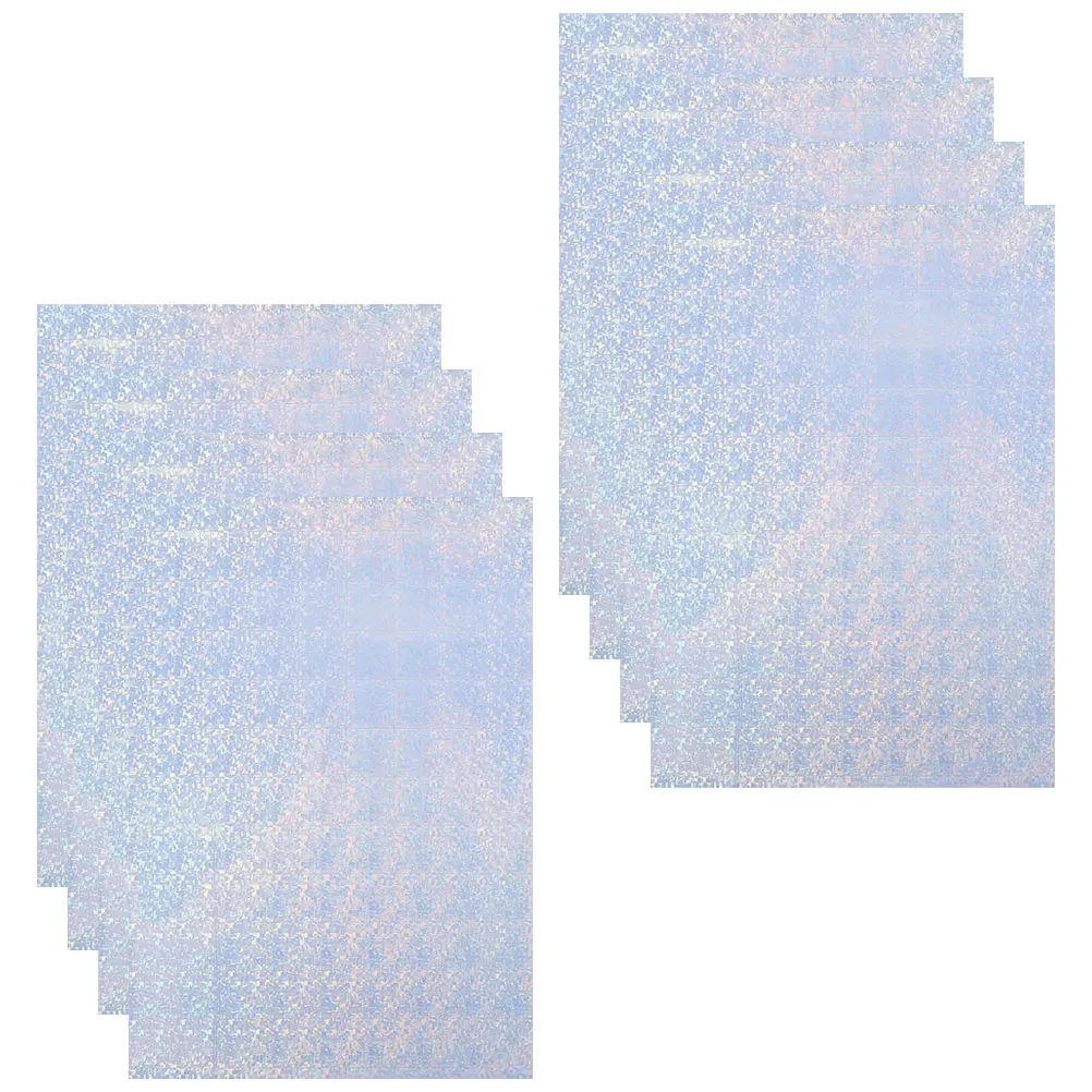 8pcs Waterproof A4 Colorful Radium Printing Paper Photo Studio Printer Paper Spray Ink Sheets Glossy Colored Design Office Use