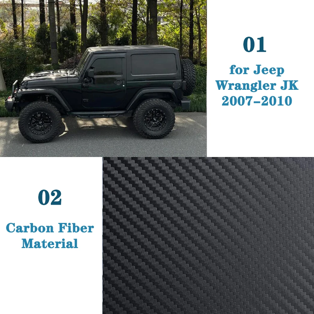 سيارة مركز وحدة التحكم الديكور غطاء الكسوة حامي ل جيب رانجلر JK JKU 2007 2008 2009 2010 2/4-أبواب الداخلية اكسسوارات #3