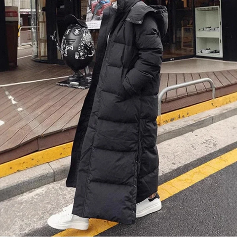 

The New Cotton Jacket Is Loose and Thick, Long To The Ankles, and The Over-the-knee Down Padded Jacket Is Women's Padded Jacket