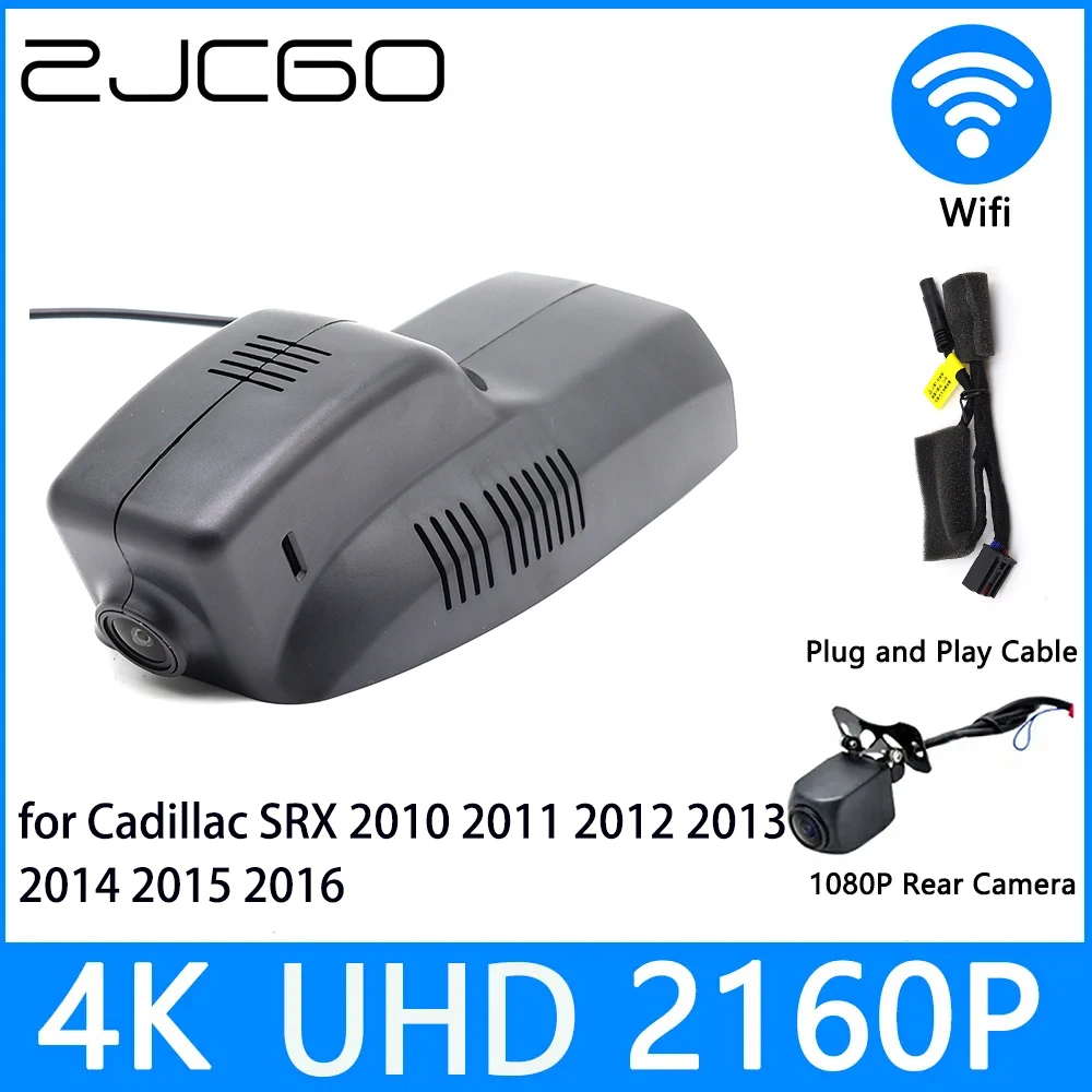 

ZJCGO Dash Cam 4K UHD 2160P Car Video Recorder DVR Night Vision for Cadillac SRX 2010 2011 2012 2013 2014 2015 2016