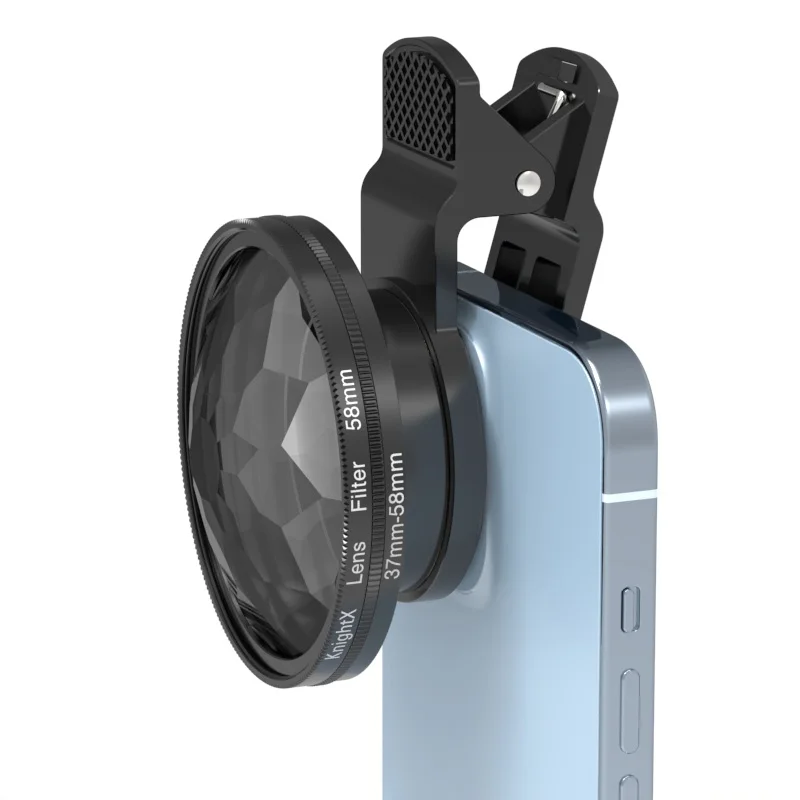 KnightX 58มม.มาโคร Kaleidoscope Prism CPL Star ND กรองสำหรับโทรศัพท์สมาร์ทโฟน Huawei Xiaomi Samsung
