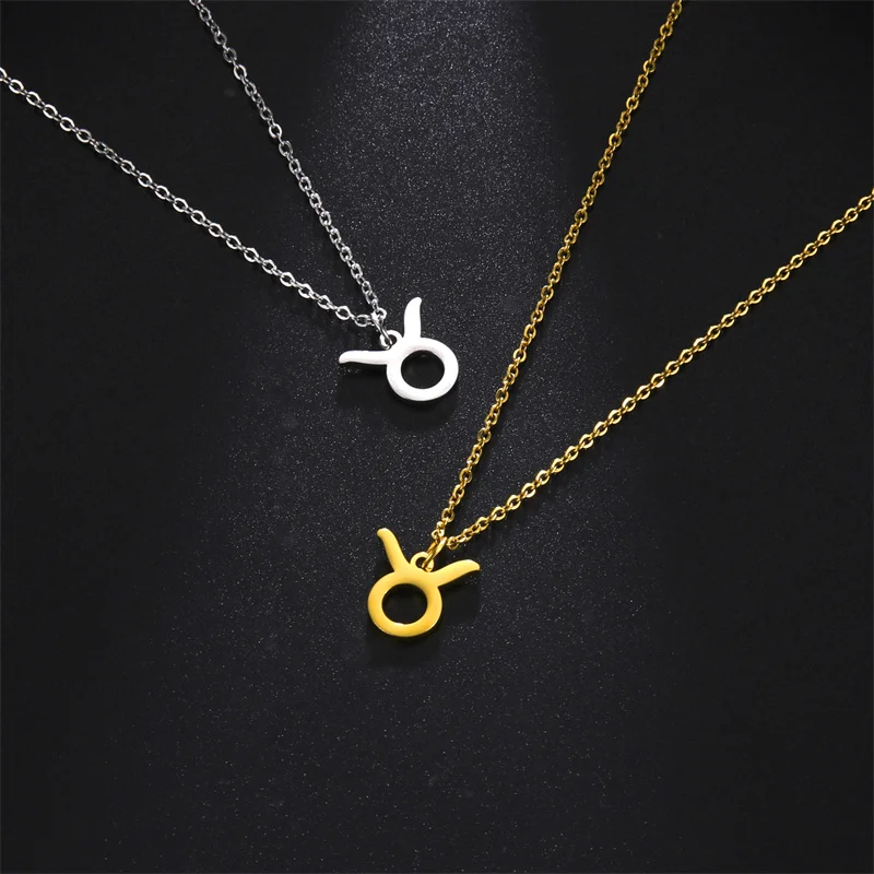 12-Sternbild-Anhänger-Halsketten für Frauen, Mädchen, Widder, Steinbock, Stier, Halskette, Ketten, Halsband, Anhänger, Schmuck, Geburtstagsgeschenke – Detail 20