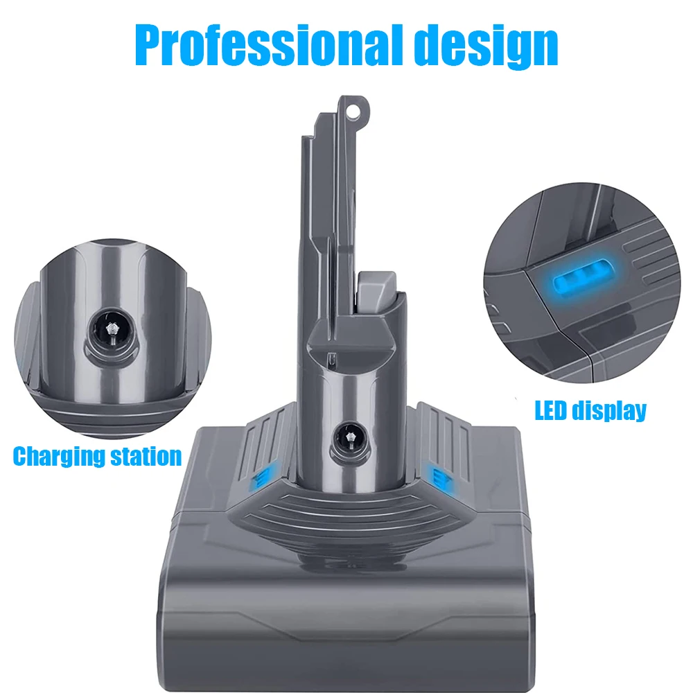 بطارية ليثيوم 18 فولت لبطارية دايسون V8، بطارية بديلة ليثيوم 4500 مللي أمبير في الساعة لدايسون V8 SV10 متوافقة مع حيوان V8، V8 المطلق، رأس المحرك V8 #5