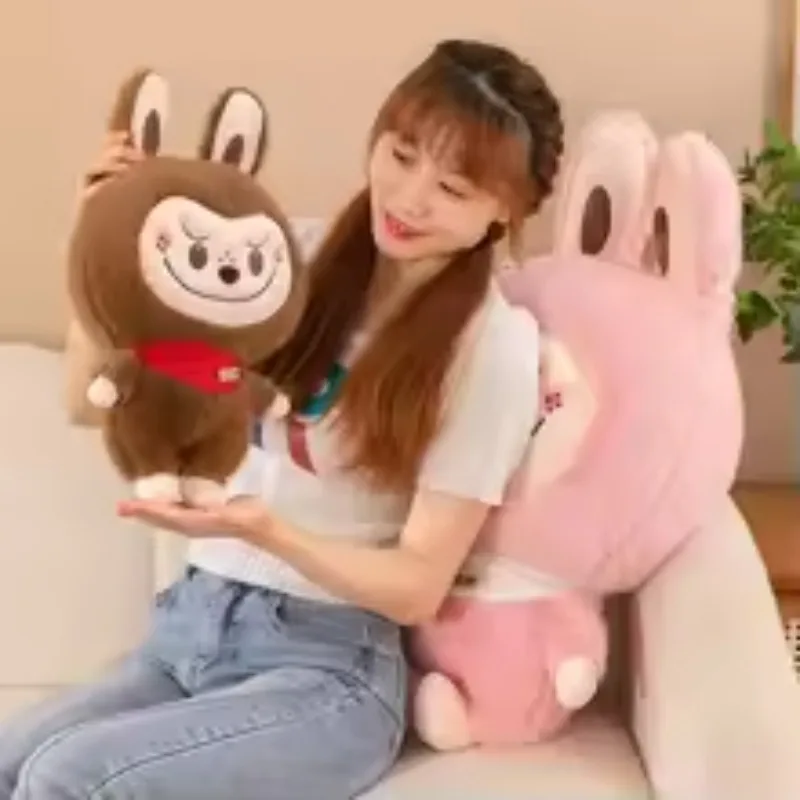 

27 см милый кролик Labubu плюшевая игрушка Kawaii аниме мягкая плюшевая кукла тканевая кукла мультяшная подушка игрушки для детей подарок на день рождения