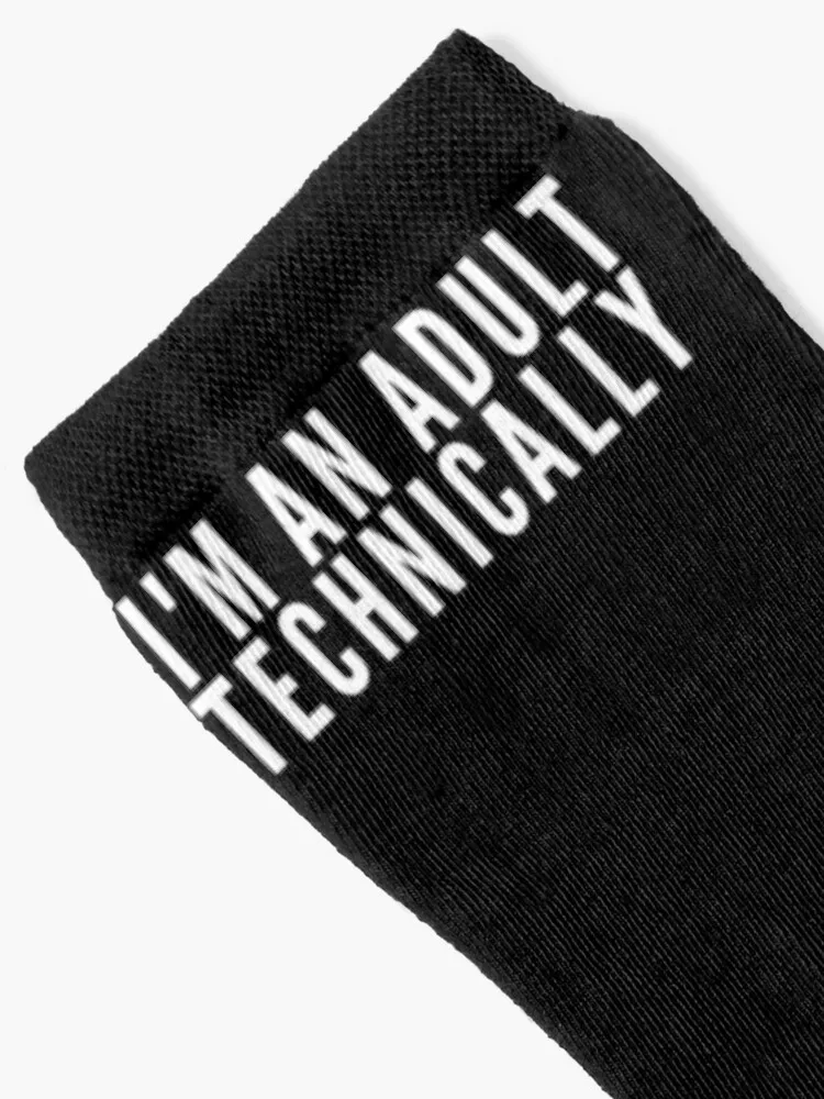 I'm An Adult Technically Socks funny gifts designer Stockings hiphop Socks Woman Men's