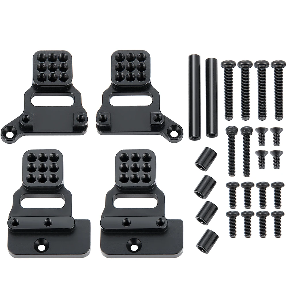 AXSPEED 4PCS Metal Front Rear Shock Absorber Towers Mount for 1/18 RC Crawler TRX4M Bronco Defender Upgrade Accessories