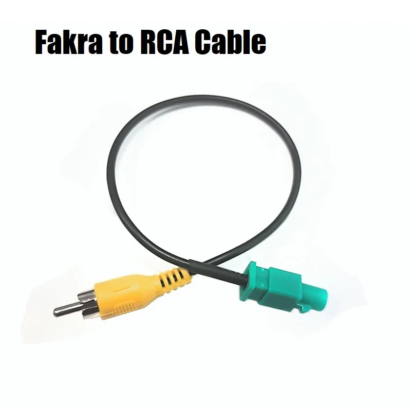 Cabo adaptador de câmera de visão traseira fakra para rca terno para mercedes-benz conector de linha de reversão fio de conversão de visão traseira do carro