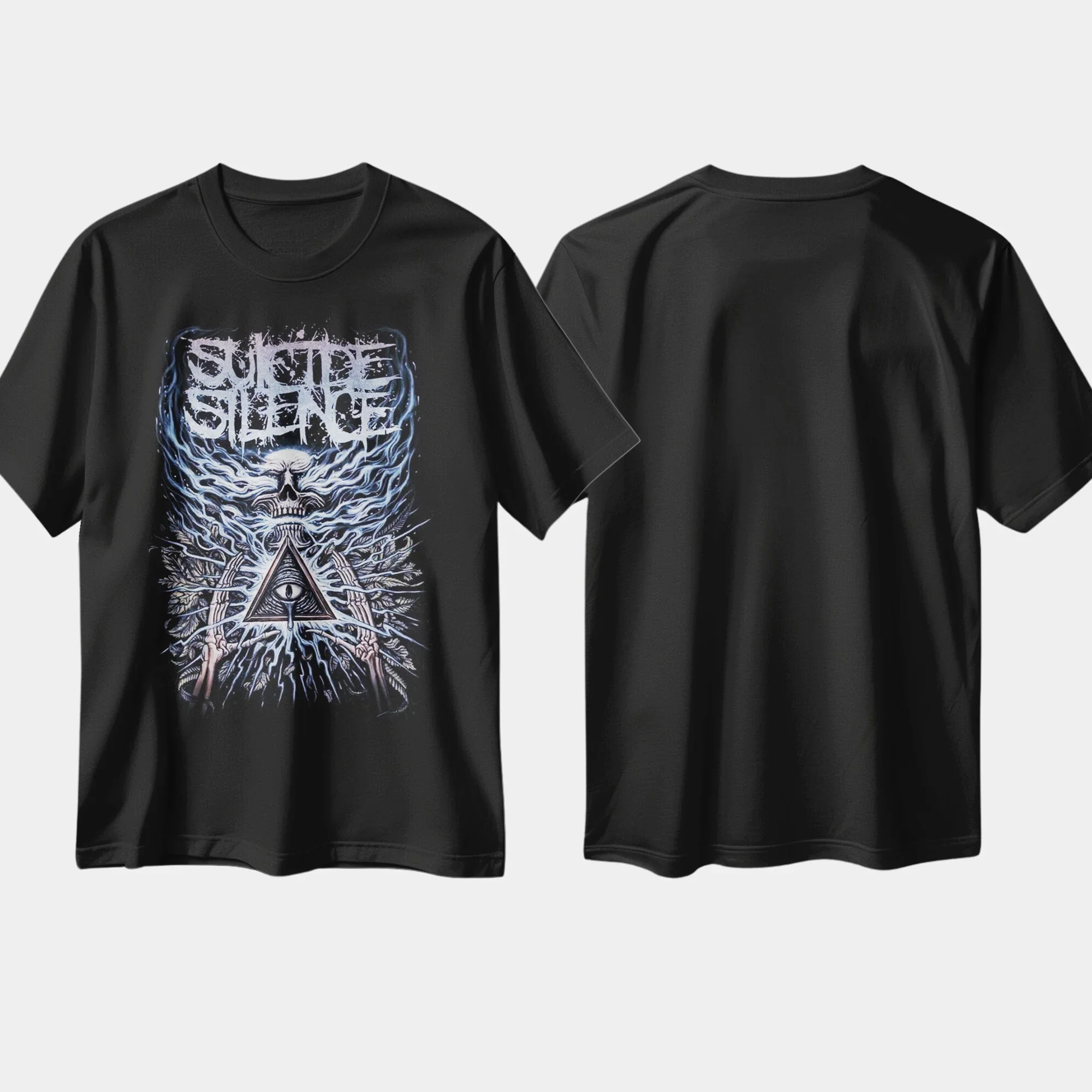 Rock and Roll T-shirt Suicide Graphic Silence American Deathcore-band Cotton Round Neck Men Women Tees Short Sleeve