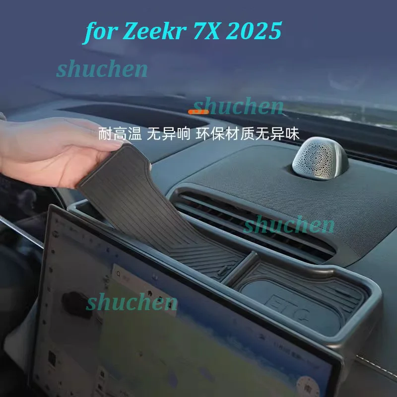 

Car Behind Dashboard Screen Storage Box for Zeekr 7X 2025 Instrument Panel Armrest ABS Storage Box Interior Accessories